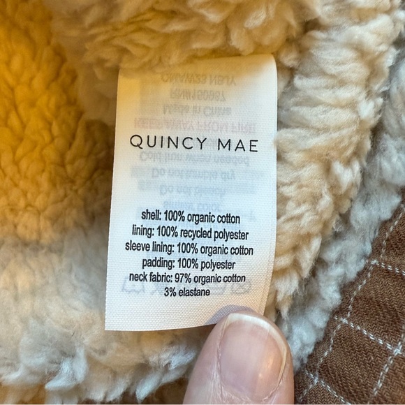 NEW Quincy Mae Ford Jacket Cinnamon Grid 4-5 Years - Picture 10 of 10